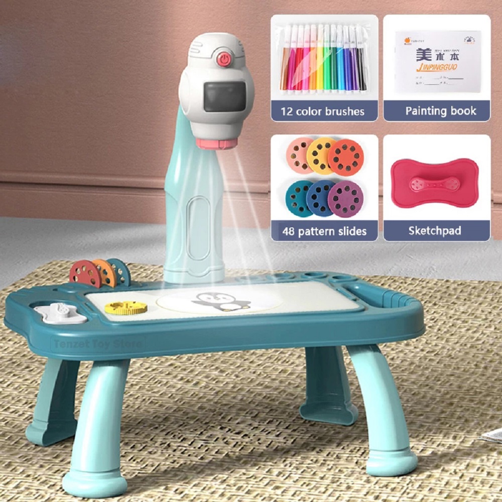 Tools Workshop For Kids - Детский светодиодный проектор, набор столов для