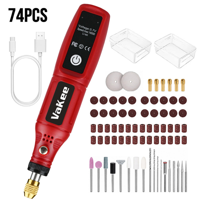 Power Tools For Workshop - Беспроводной роторный инструмент Vakee, 15 см,