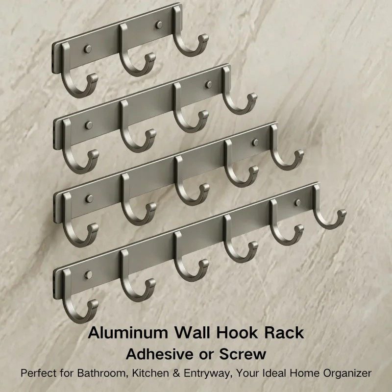 Screw Organizer Kit - Алюминиевая настенная вешалка-крючок – без сверления,